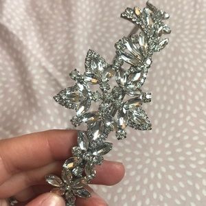 Bridal headband zirconia